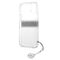 Guess GUHCP13SKB4GGR iPhone 13 mini 5,4" Transparent hardcase 4G Grey Strap Charm - Apple Cases - Cases - Techbox