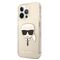 Karl Lagerfeld KLHCP13LKHTUGLGO iPhone 13 Pro / 13 6,1" złoty/gold hardcase Glitter Karl`s Head | Techbox