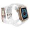Protect Strap Band for Apple Watch 38/40/41mm Armored Case Strap - Transparent, Rose Gold | Techbox