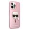 Karl Lagerfeld KLHCP13XKHTUGLP iPhone 13 Pro Max 6,7" różowy/pink hardcase Glitter Karl`s Head | Techbox