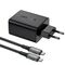 Acefast 2in1 charger GaN 65W USB Type C / USB, adapter HDMI adapter 4K @ 60Hz (set with cable) black (A17 black) - Travel Chargers - Smartphone Chargers - Techbox