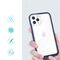 Clear 3in1 case for iPhone 11 Pro Max blue frame gel cover | Techbox