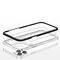 Clear 3in1 case for iPhone 12 Pro frame gel cover black | Techbox