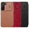 Nillkin Qin Leather Pro Case Case for Samsung Galaxy S22 + (S22 Plus) Camera Protector Holster Cover Flip Cover Brown - Samsung Cases - Cases - Techbox
