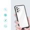 Clear 3in1 Case for Samsung Galaxy A72 4G Frame Gel Cover Black | Techbox