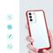 Clear 3in1 case for Samsung Galaxy S22 + (S22 Plus) frame gel cover red | Techbox
