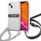 Guess GUHCP13SKC4GBSI iPhone 13 mini 5,4 "Transparent hardcase 4G Gray Strap Silver Chain - Apple Cases - Cases - Techbox