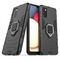 Ring Armor tough hybrid case cover + magnetic holder for Samsung Galaxy A03s (166.5) black | Techbox