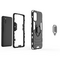 Ring Armor tough hybrid case cover + magnetic holder for Samsung Galaxy A03s (166.5) black | Techbox