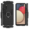 Ring Armor tough hybrid case cover + magnetic holder for Samsung Galaxy A03s (166.5) black | Techbox