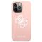 Guess GUHCP13LLS4GWPI iPhone 13 Pro / 13 6.1 pink / pink hard case Silicone 4G Logo | Techbox