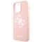Guess GUHCP13LLS4GWPI iPhone 13 Pro / 13 6.1 pink / pink hard case Silicone 4G Logo | Techbox