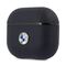 BMW BMA3SSLNA AirPods 3 cover navy blue / navy Geniune Leather Silver Logo - Smartphone Accessories - Cables & Accessories - Techbox