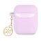 Guess  GUA2LSC4EU AirPods cover fioletowy/purple Silicone Charm 4G Collection - Smartphone Accessories - Cables & Accessories - Techbox