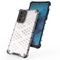 Honeycomb case armored cover with a gel frame for Samsung Galaxy A73 transparent | Techbox
