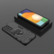 Ring Armor tough hybrid case cover + magnetic holder for Samsung Galaxy A73 black | Techbox