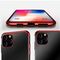 Clear Color case TPU gel cover with metallic frame for Samsung Galaxy S22 + (S22 Plus) red | Techbox