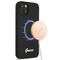 Guess GUHMP13MLSLMGBK iPhone 13 6.1" black/black hardcase Silicone Script Gold Logo Magsafe | Techbox