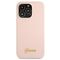 Guess GUHMP13XLSLMGLP iPhone 13 Pro Max 6,7 "light pink / light pink hardcase Silicone Script Gold Logo Magsafe - Apple Cases - Cases - Techbox