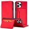 Magnet Card Case for iPhone 12 Pro Pouch Card Wallet Card Holder Red - Apple Cases - Cases - Techbox