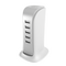 Dudao 5x USB charger with built-in EU power cable white (A5EU) | Techbox