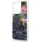 Guess GUHCP13LLFLSB iPhone 13 Pro / 13 6.1 "blue / blue hardcase Flower Liquid Glitter - Apple Cases - Cases - Techbox