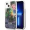 Guess GUHCP13SLFLSB iPhone 13 mini 5,4 "blue / blue hardcase Flower Liquid Glitter - Apple Cases - Cases - Techbox