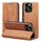 Magnet Fancy Case Case for iPhone 13 Pro Max Pouch Card Wallet Card Holder Brown - Apple Cases - Cases - Techbox