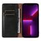 Magnet Strap Case for iPhone 12 Pro Max Pouch Wallet + Mini Lanyard Pendant Black | Techbox