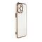 Lighting Color Case for Xiaomi Redmi Note 11 Pro gel cover with gold frame white - Xiaomi Cases - Cases - Techbox