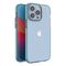 Spring Case for iPhone 14 Pro Max silicone cover with frame light blue | Techbox