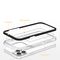 Clear 3in1 case for iPhone 14 Pro silicone cover with frame black - Apple Cases - Cases - Techbox