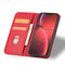 Magnet Fancy Case case for iPhone 14 Pro Max flip cover wallet stand red | Techbox