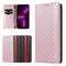 Magnet Strap Case Case For iPhone 14 Pro Max Flip Wallet Mini Lanyard Stand Pink | Techbox