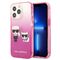 Karl Lagerfeld KLHCP13LTGKCP iPhone 13 Pro / 13 6,1" hardcase różowy/pink Gradient Ikonik Karl & Choupette | Techbox
