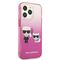 Karl Lagerfeld KLHCP13LTGKCP iPhone 13 Pro / 13 6,1" hardcase różowy/pink Gradient Ikonik Karl & Choupette | Techbox