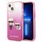 Karl Lagerfeld KLHCP13STGKCP iPhone 13 mini 5,4" hardcase różowy/pink Gradient Ikonik Karl & Choupette | Techbox