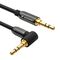 Wozinsky AUX Cable Angled (Male-Male) Mini Jack Cable 2m Black | Techbox