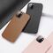 Dux Ducis Grit Leather Case for iPhone 14 Plus Elegant Faux Leather Cover (MagSafe Compatible) Brown | Techbox