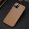 Dux Ducis Grit Leather Case for iPhone 14 Plus Elegant Faux Leather Cover (MagSafe Compatible) Brown | Techbox