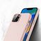 Dux Ducis Grit Leather Case for iPhone 14 Plus Elegant Faux Leather Cover (MagSafe Compatible) Pink - Apple Cases - Cases - Techbox