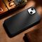 iCarer Litchi Premium Leather Case iPhone 14 Magnetic Leather Case with MagSafe Black (WMI14220709-BK) | Techbox