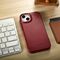 iCarer CE Oil Wax Premium Leather Folio Case iPhone 14 Plus Magnetic Flip Leather Folio Case MagSafe Red (AKI14220707-RD) - Apple Cases - Cases - Techbox
