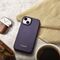 iCarer CE Premium Leather Folio Case iPhone 14 Plus Magnetic Flip Leather Folio Case MagSafe Dark Purple (WMI14220715-DP) - Apple Cases - Cases - Techbox