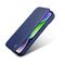 iCarer CE Premium Leather Folio Case iPhone 14 Pro Magnetic Flip Leather Folio Case MagSafe Blue (WMI14220714-BU) - Apple Cases - Cases - Techbox