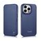 iCarer CE Premium Leather Folio Case iPhone 14 Pro Magnetic Flip Leather Folio Case MagSafe Blue (WMI14220714-BU) - Apple Cases - Cases - Techbox