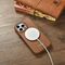 iCarer CE Premium Leather Folio Case iPhone 14 Pro Magnetic Flip Leather Folio Case MagSafe brown (WMI14220714-BN) - Apple Cases - Cases - Techbox