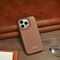 iCarer CE Premium Leather Folio Case iPhone 14 Pro Magnetic Flip Leather Folio Case MagSafe brown (WMI14220714-BN) - Apple Cases - Cases - Techbox