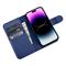 iCarer Wallet Case 2in1 Cover iPhone 14 Pro Max Leather Flip Case Anti-RFID Blue (WMI14220728-BU) | Techbox