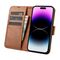 iCarer Wallet Case 2in1 iPhone 14 Pro Leather Flip Case Anti-RFID brown (WMI14220726-BN) - Apple Cases - Cases - Techbox